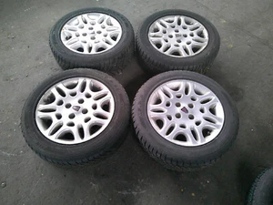 Original Rover 45 Alufelgen Aluminium Felgen Radsatz Allwetter Reifen 15 Zoll - Bild 1 von 6