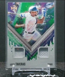 2021 Panini Diamond Kings Leody Taveras Materials Silver Holo /99 Rangers - Picture 1 of 2