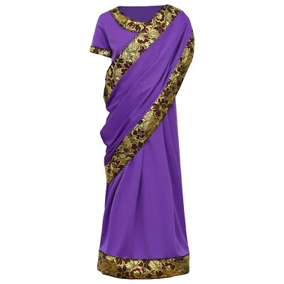 Niñas Vestidos Vestido Formal Halloween Ropa de Baile Espectáculo Festival Escenario Carnaval Sari Foto 1 de 3