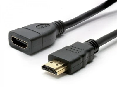 HDMI V2.0 Male to Female Extension Cable M/F Cord 5M 3M 1.8M Lead UltraHD 3D AU - Image 1 of 3