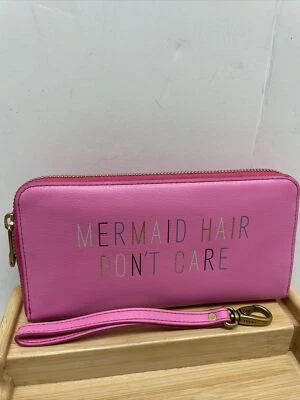 NWOT Fossil EMMA Large 7.75" Zip Around Clutch Wristlet Wallet Azalea Pink 9109 - Image 1 of 4