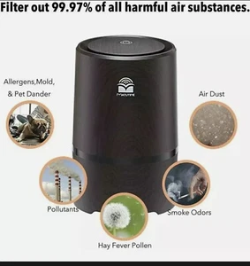 Matutine Portable Air Purifier True HEPA & Carbon Filter Night Light RRP 49.99 - Picture 1 of 6
