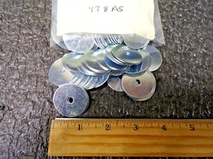 GUARDABARROS ARANDELA PLANA 3/16", ACERO, ZINC, PK100, U38160.018.0001, RG - Imagen 1 de 3