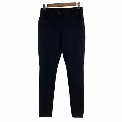 Calça de tornozelo Bar III preta skinny stretch carreira casual cintura média cropped pequena - Imagem 1 de 4