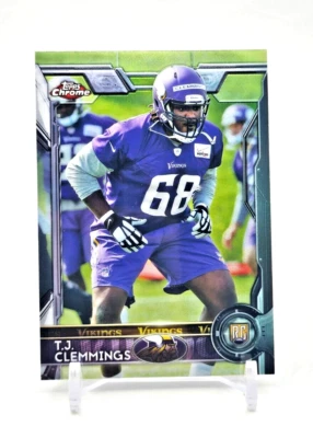 TJ Clemmings ROOKIE CARD 2015 Topps #163 Minnesota Vikings (RC) - Image 1 of 2