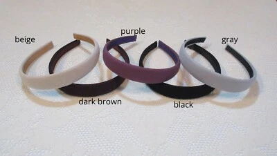 Ручной работы классический опрятный твердого льна обруч для волос 5 размеров 17 цветов - Изображение 1 из 3