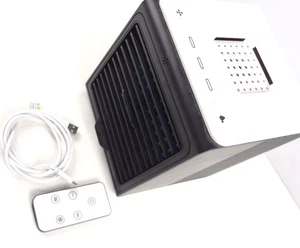 AIR COOLER Compact USB-C Desktop 3-Speed Removable ICE WATER Tank + Humidifier - Picture 1 of 13