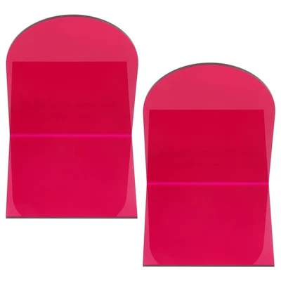  2 Pcs Buchstützen Acryl Klar Dekorative Bücher Buchzubehör Buchend - Bild 1 von 4