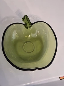 Plato de baratija con forma de manzana Green Anchor Hocking 4,5" - Imagen 1 de 4