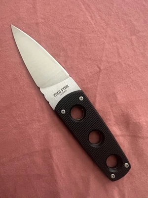 Cold Steel 11SDT Secret Edge Neck Knife 3-1/2" Plain Edge Blade Kraton Handle - Image 1 of 4