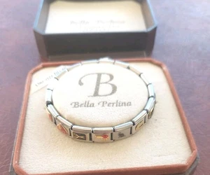 Nomination Italy Charm Bracelet Bella Perlina Box Travel Theme 16cm - Foto 1 di 20