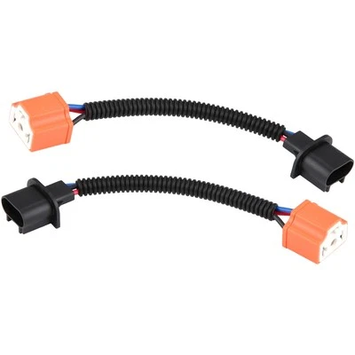 ❄ 2Pcs H13 9008 To H4 9003 Hb2 Adapter Headlight Conversion Cable Female Led - Image 1 of 4