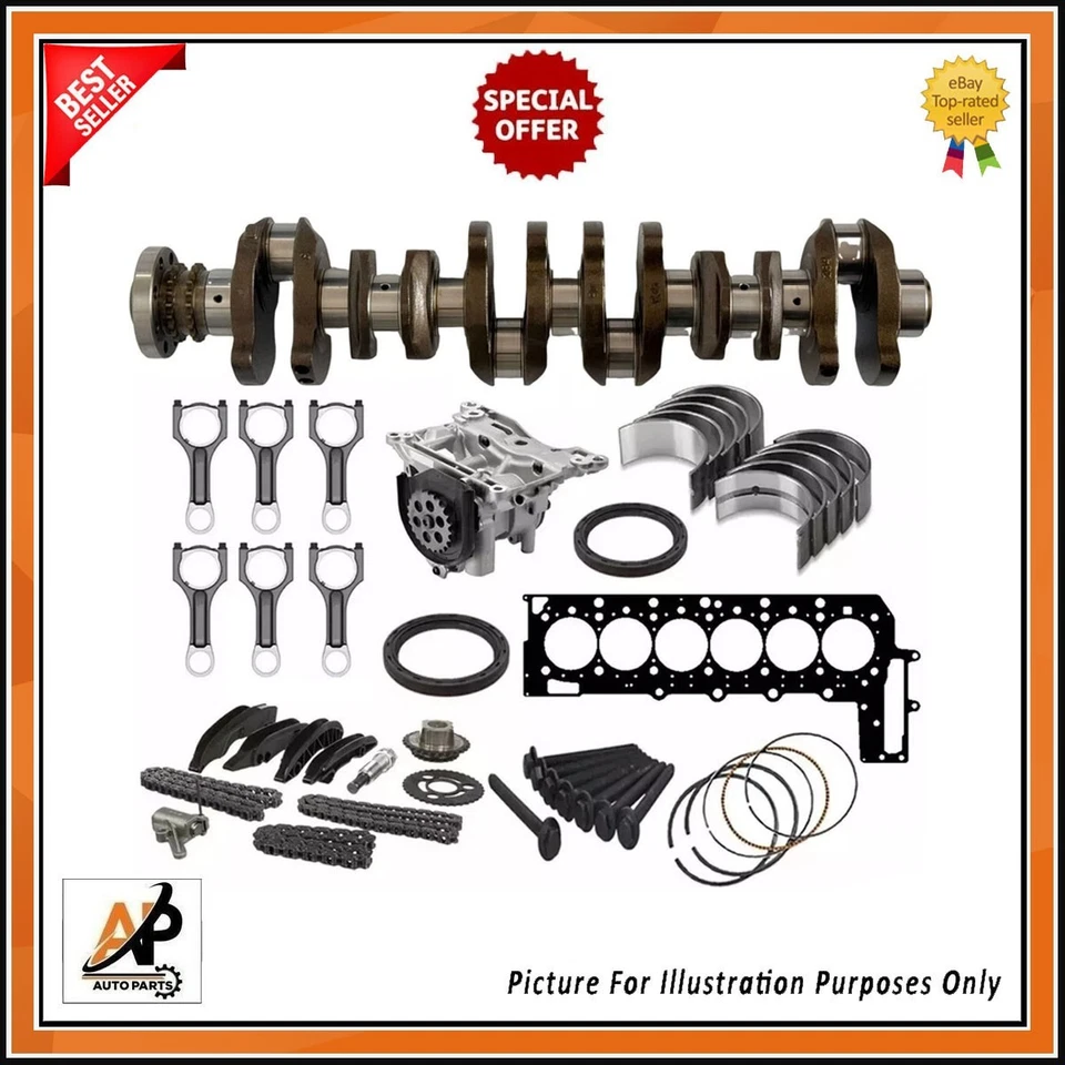 FOR BMW N57D30A N57D30C N57D30B CRANKSHAFT + REBUILT KITS NEW X3 X4 X5 X6 3.0 D - Image 1 of 1