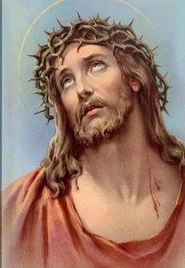 FOTO IMAGEN DE JESUCRISTO ARTE CRISTIANO 8X10 - VINTAGE - Imagen 1 de 1