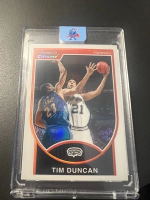 2007-08 Bowman Draft Picks & Stars - cromo Tim Duncan #21 refractor/299 Foto 1 de 4
