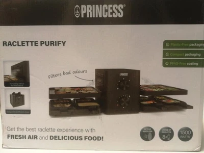 Princess Raclette Purify, 8 Personen, Integriertes Luftfiltersystem, - Bild 1 von 3