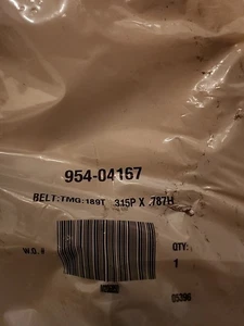 954-04167 Correa de distribución de repuesto para MTD Cub Cadet 954-04167 - Imagen 1 de 3