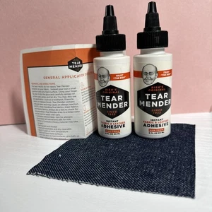 Bish’s Original Tear Mender Instant Fabric & Leather Adhesive Kit 2 oz. 2 Pack - Picture 1 of 3
