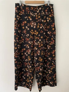 Princess Highway Black Floral Pants Size 14 - Picture 1 of 6