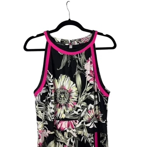 Women’s Black Floral Maxi Dress Size XL – Sleeveless Elegant Dress - Picture 1 of 5