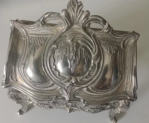 Vintage Cast Metal Jewelry/Bijouterie Box, Antique Rococo Style - Picture 1 of 10