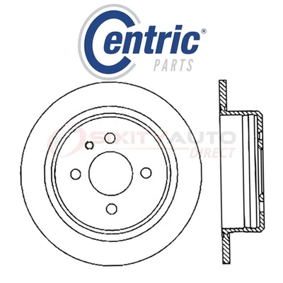 Centric C-TEK Disc Brake Rotor for 1991 BMW 318is 1.8L L4 - Kit Set Braking ba Foto 1 de 4