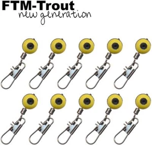 FTM Tourbillon Taille M / 10 Pièces Tourbillon Pour Truite Crochets Snap - Photo 1/1