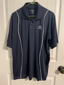 Mens Easton Sports Turf Polo Shirt Navy Blue M Medium New NWT - Picture 1 of 3
