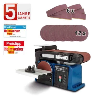 Scheppach Band- und Tellerschleifer BTS900 150mm Weiterentwicklung BTS800 18tlg. - Bild 1 von 4