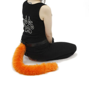 PAWSTAR Kitty Cat Tail - Furry Halloween Costume feline fursuit cosplay fur 3500