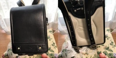 Randoseru Bolso Escolar Japonés Mochila para Niños PUMA Negro #012 Japón Foto 1 de 4