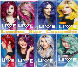 Schwarzopf LIVE Ultra Bright/Pastel Semi Permanent Men/Women Hair Dyes UK Seller - Picture 1 of 10