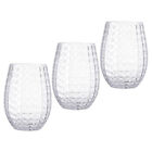  3 Pcs Pet Transparent Cup Clear Glasses Wine Hawaii Party Cpus Cocktail