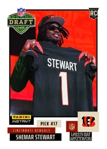 2025 Panini Instant NFL DRAFT NIGHT 17 SHEMAR STEWART CINN BENGALS PRESALE - Picture 1 of 1