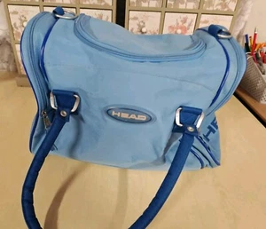 Vintage 90s Head St Moritz Sports Travel Gym Bag Holdall light blue classic. Vgc - Picture 1 of 6