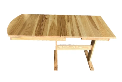Mesa de comedor RV Hide 2 hojas mancha natural madera dura 26 x 56 con 2 hojas se extiende Foto 1 de 4
