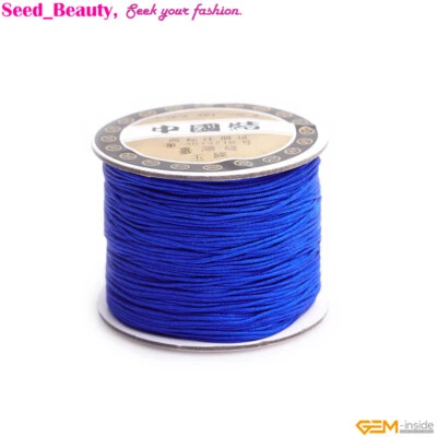 0.8mm Chinese Knotting Nylon Thread Handcraft Braid Rattail Cord Rope 120 Meter - Image 1 of 4