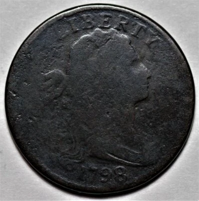 1798 Draped Bust Large Cent - 1st Hair Style - US 1c Copper Coin - Image 1 of 4