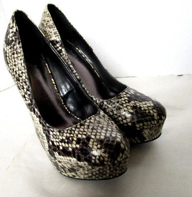 Ladies Charlotte Russe KARISA Snakeskin Pattern Stiletto Heel Shoe Sz 6 - Image 1 of 4