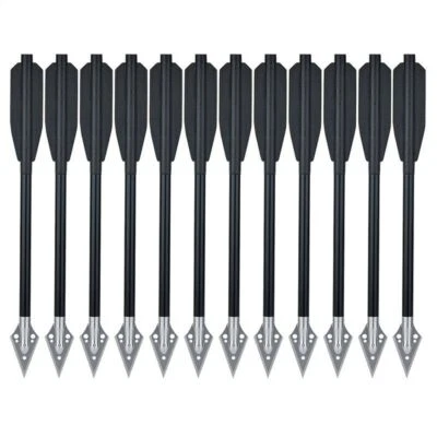 6.5'' Crossbow Bolts Aluminum Arrows Archery Screw-in Blade Broadheads Hunting - Image 1 of 4