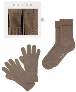 Falke Womens Gift Set Socks Nutmeg Beige Merino Wool Size 39-42 Brand New - Picture 1 of 5