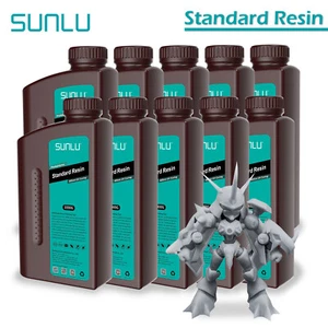 Impresora 3D 10*SUNLU 1000G resina 405nm curado rápido estándar LCD/DLP/SLA gris - Imagen 1 de 9