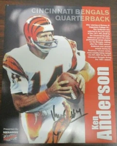 Ken Anderson Autographed Page from Menard's Ad, Signed in Person, NO COA - Picture 1 of 3