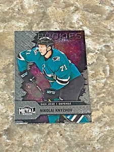 2020-21 Skybox Metal Universe Rookies Nikolai Knyzhov RC #134 San Jose Sharks