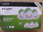 Luceco FType Mk2 LED Fire Rated Downlights In White 4000K 6W 660 Lumens BNIB