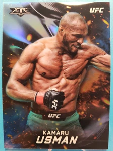 2019 TOPPS CHROME UFC #UFCF-KU KAMARU USMAN FIRE - Picture 1 of 2