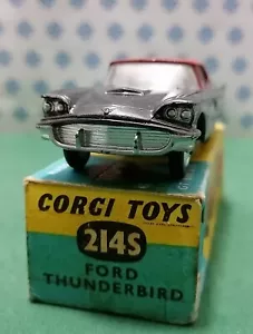 Vintage - FORD Thunderbird Hardtop , Corgi toys 214S - Gt. Britain 1962 - Foto 1 di 10