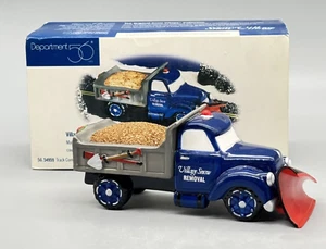SNOW PLOW TRUCK VILLAGE SERVICE VEHICLE 56.54959 Dept 56 SNOW VILLAGE Box CLEAN - Picture 1 of 13