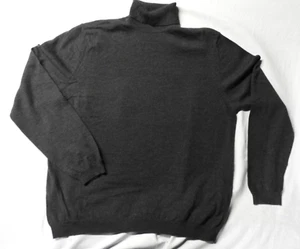 Brooks 346 - Merino Wool Gray - Turtleneck Sweater - XL - EUC - Picture 1 of 5