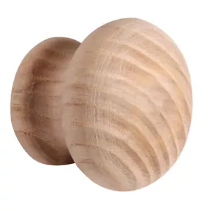 Botón Manija de Muebles Madera Redondo Ceniza Pomo Macizo Ø 34MM Natural Knauf - Imagen 1 de 6